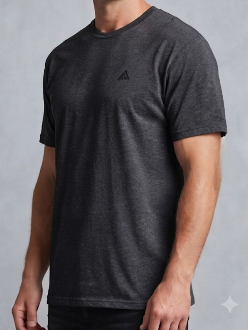 NWT Adidas Men’s XL Short Sleeve Athletic Tee Shirt Dark Grey Heather